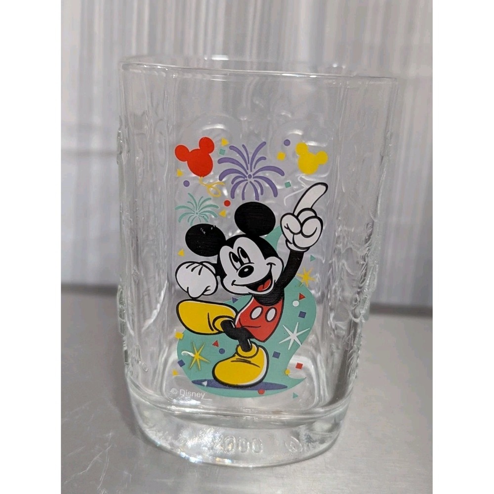 McDonald's‎ Walt Disney World 2000 Millennium Celebration glass featuring Mickey